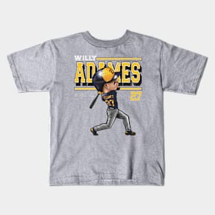 Willy Adames Milwaukee Cartoon Kids T-Shirt